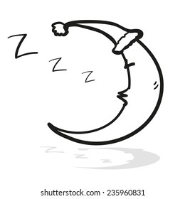 The sleeping moon. A children's sketch