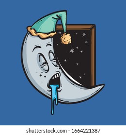 488 Snoring Moon Stock Vectors, Images & Vector Art | Shutterstock