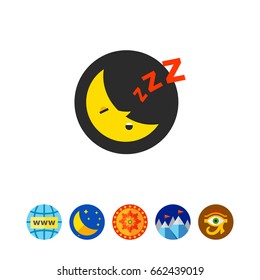 Sleeping Moon Icon