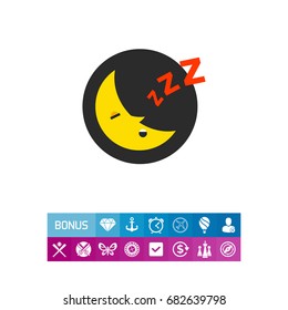 Sleeping Moon Icon