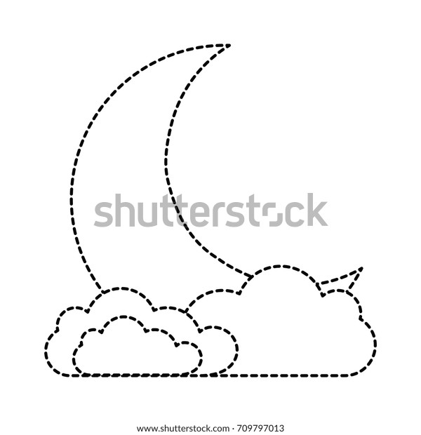 sleeping moon kawaii
character