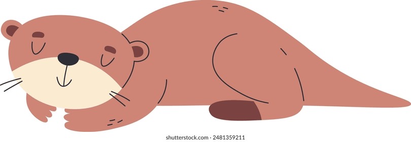 Ilustración vectorial De Otro Animal Durmiente