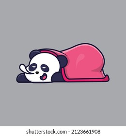 Sleeping Panda with the Blanket