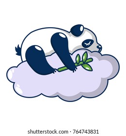 Sleeping panda icon. Cartoon illustration of sleeping panda vector icon for web