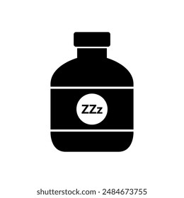 Sleeping pill icon illustrated in vector