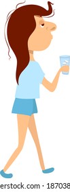 Píldora durmiente, ilustración, vector sobre fondo blanco.