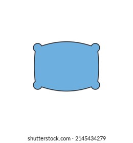 Sleeping pillow icon in color icon, isolated on white background 