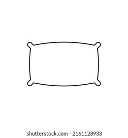 Sleeping pillow icon line style icon, style isolated on white background