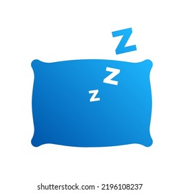 Sleeping pillow logo icon vector illustration clipart