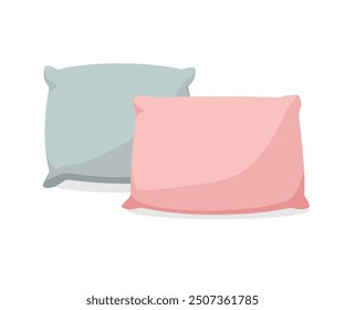 sleeping pillows vector illustration on white background stock illustration