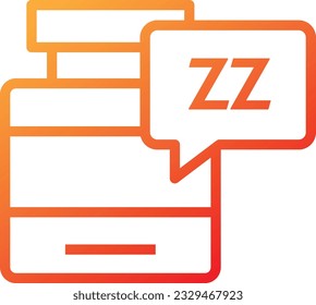 Icono de gradiente de pastillas durmientes - Icono único, vector