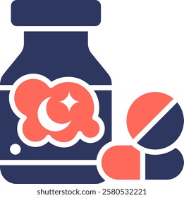 Sleeping Pills Icon Element For Design