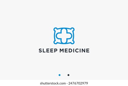 sleeping pills logo design vector silhouette illustration