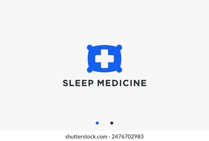sleeping pills logo design vector silhouette illustration