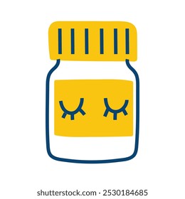 Sleeping pills or melatonin. Item for bedtime. Improving sleep and treating insomnia