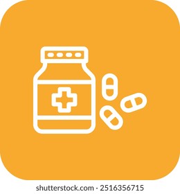 Sleeping Pills Vector Icon Design Illustration