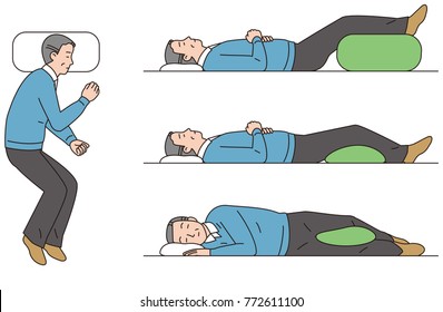 Sleeping posture to reduce back pain