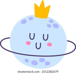 Planeta de la princesa durmiente con Ilustración vectorial de anillo