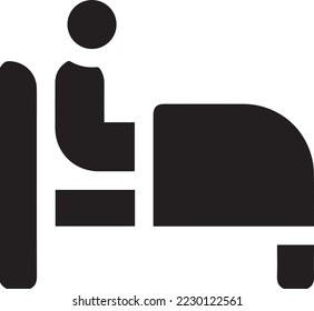 sleeping problem icon. Sleep disorder with insomnia, sleepwalk and sleepless night vector icon. panic attack, headache, fatigue, insomnia, despair, phobia,