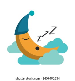 Sleeping and resting cartoons vector illustration graphic design