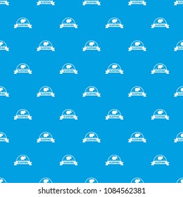 Sleeping sheep pattern vector seamless blue repeat for any use