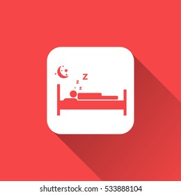 sleeping sign. icon design