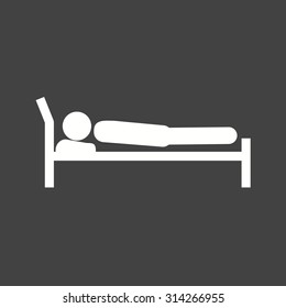 Sleeping, sleep, bed icon vector image. Can also be used for activities. Suitable for use on web apps, mobile apps and print media.