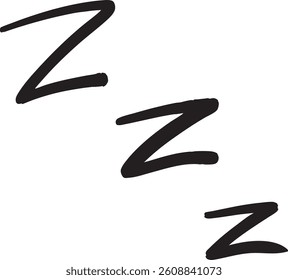 Sleeping   Sleep Icon   ZZZ Symbol Comic Style