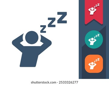 Sleeping, Sleep, Nap Icon. Professional, pixel perfect icon. EPS 10 format.