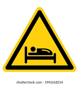 Sleeping Symbol Sign,Vector Illustration, Isolate On White Background Label. EPS10