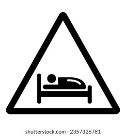 Sleeping Symbol Sign,Vector Illustration, Isolate On White Background Label. EPS10