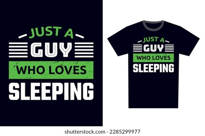 Vector de plantilla de diseño de camiseta para dormir