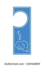 sleeping tag for door