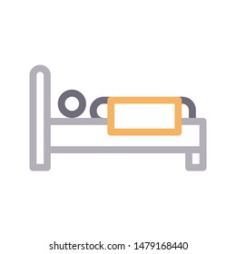 sleeping thin line vector icon