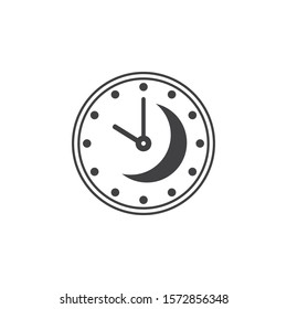 Sleeping time icon design isolated on white background. Vector illustration