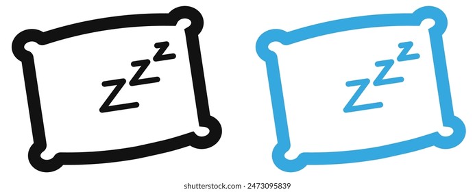 Sleeping Time Icon Ideal for Sleep Health and Relaxation Themes