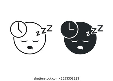 Sleeping time icon. Illustration vector