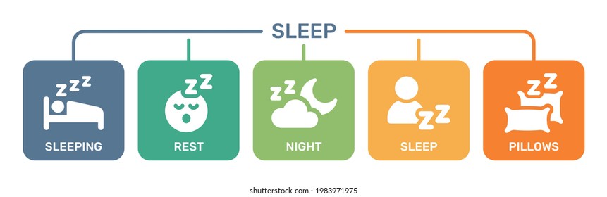 Sleeping time icon vector illustration.