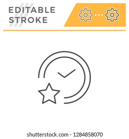 Sleeping time line icon