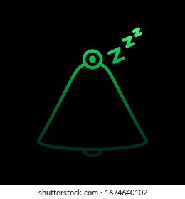 Sleeping time nolan icon. Simple thin line, outline vector of time icons for ui and ux, website or mobile application