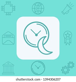 Sleeping time vector icon sign symbol