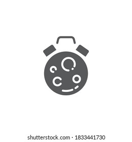 Sleeping time vector icon symbol isolated on white background