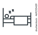 Sleeping Vector Icon
