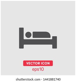 Sleeping vector icon illustration.Ui/Ux.Premium quality.