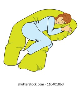 sleeping woman