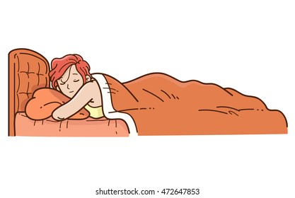 Sleeping woman