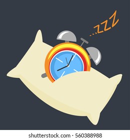 Sleeping_alarm_clock - vector