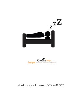 sleeping.Sleep Related Vector Icons.vector illustration.