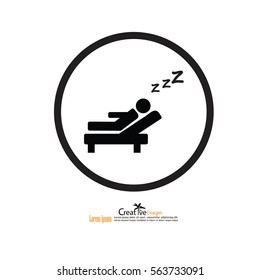 sleeping.Sleep Related Vector Icons.vector illustration.