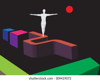 sleepwalker walks to the moon